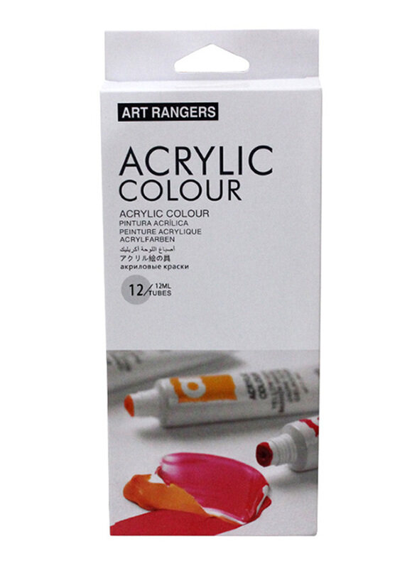 

Art Rangers Acrylic Color Tubes Set, 12 x 12ml, Multicolor