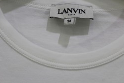 Lanvin Logo Print Round Neck Short Sleeve T-Shirt for Girls, 14A, Off White