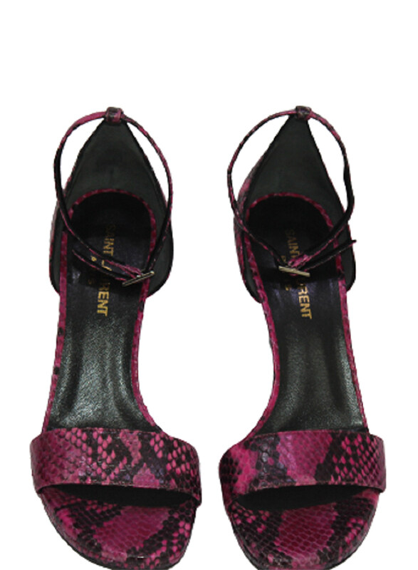 

Saint Laurent Chaussures Valide Heeled Sandals, 37 EU, Purple