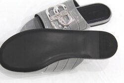 BALENNCIAGA OVAL BB SANDAL F05,GRAY