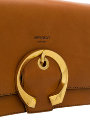 Jimmy Choo Madeline Leather Shoulder Bag for Women, Rust