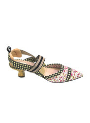 Fendi Colibri Slingback Pumps, 40EU, Multicolour