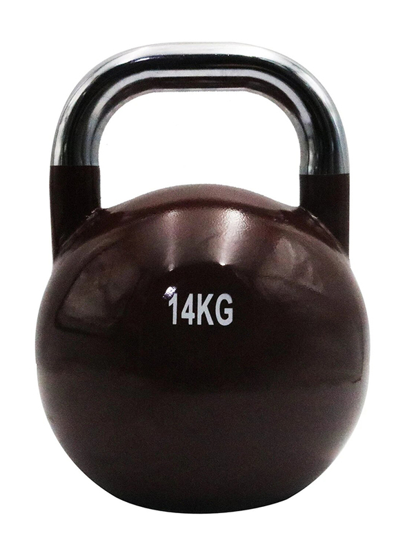 1441 Fitness Cast Iron Competition Kettlebell, 14KG, Dark Brown