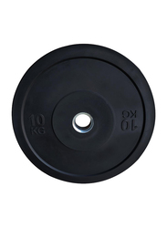 1441 Fitness Rubber Olympic Bumper Weight Plate, 10KG, Black
