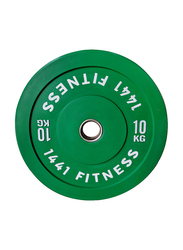1441 Fitness Color Bumper Plate, 10KG, Green