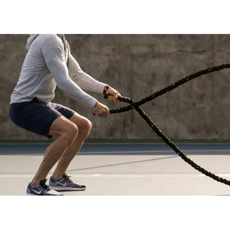 1441 Fitness Battle Rope, 15 Meter, Black