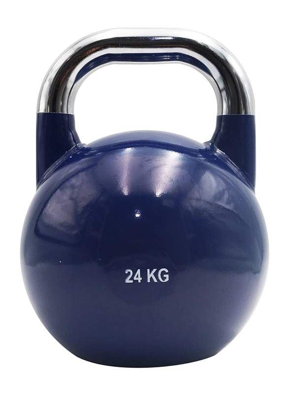 1441 Fitness Cast Iron Competition Kettlebell, 24KG, Navy Blue