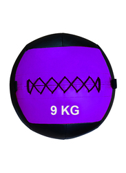 1441 Fitness Wall Ball, 9KG, Purple/Black