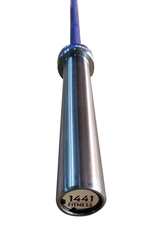 1441 فتنيس قضيب الحديد الأولمبي القياسي للخدمة الشاقة مع ياقة زنبركية 72 إنش أزرق