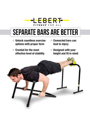Lebert Fitness Dip Bar Stand, X-Large, Black