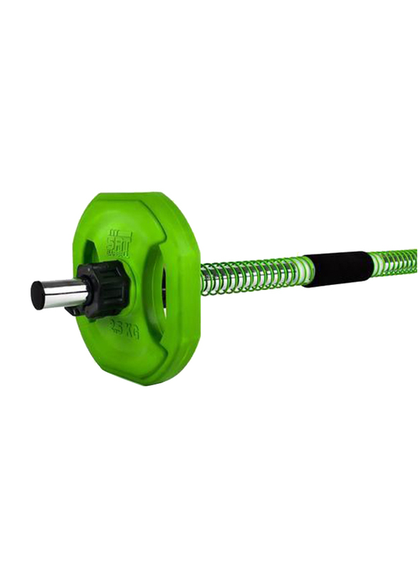 Lebert Fitness SRT Barbell, Green/Black