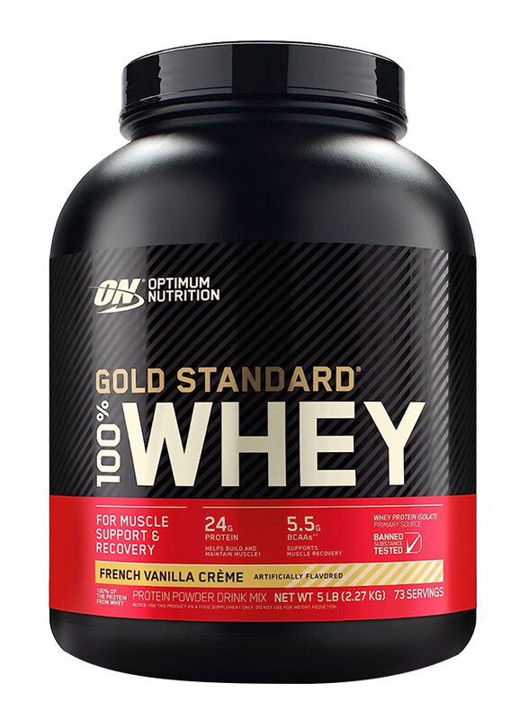 

Optimum Nutrition Gold Standard 100% Whey Protein Powder, 2.27 Kg, French Vanilla Creme