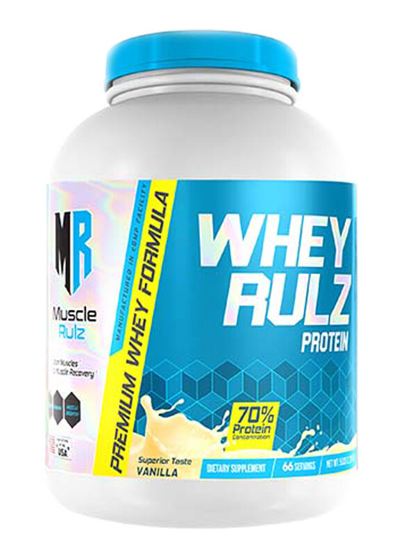 

Muscle Rulz Whey Rulz Protein, 2400 gm, Vanilla
