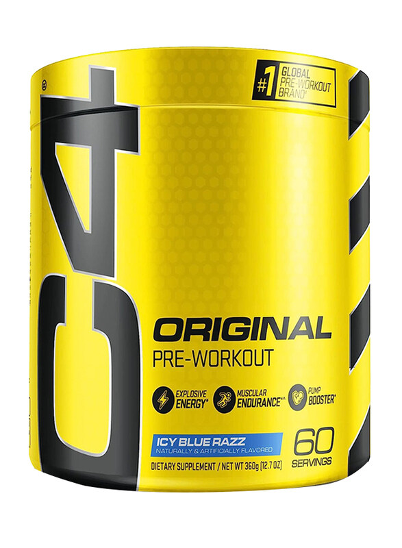 

Cellucor C4 Original Explosive Pre Workout, 60 Servings, Icy Blue Razz