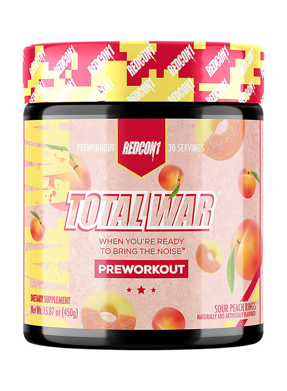 

Redcon1 Total War Pre Workout, 30 Servings, Sour Peach Rings