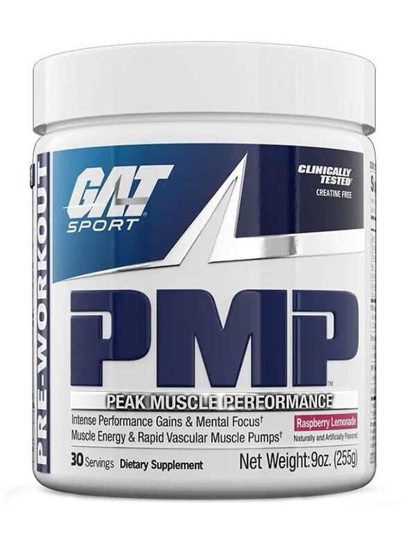 

Gat Sport BMP Pre-Workout Muscle Performance Pick Powder, 255g, Raspberry Lemonade