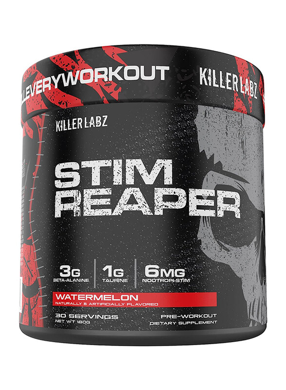 

Killer Labz Stim Reaper Pre-Workout Dietary Supplement, 30 Servings, Watermelon