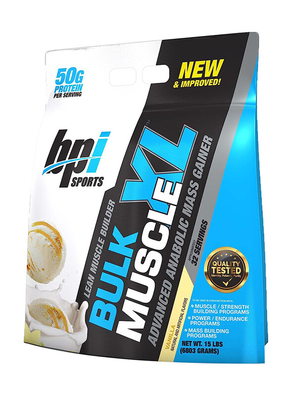 

BPI Sports Bulk Muscle XL Gainer Powder, 15 Lbs, Vanilla