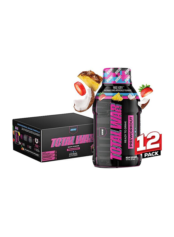 

Redcon1 Total War Ready to Drink Prelockout, 12 Pieces, Vice City