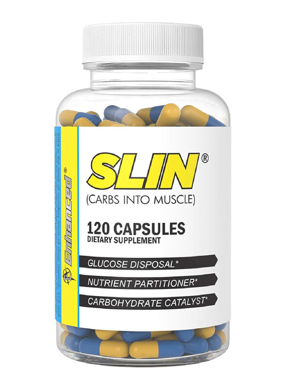 

Enhanced Labs Slin Carb Into Muscle Dietary Supplement, 120 Capsules, Unflavoured