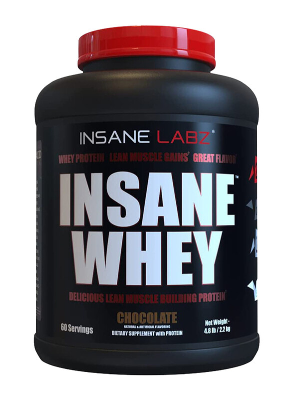 

Insane Labz Insane Whey Protein Powder Supplement, 4.8Lbs, 60 Servings, Chocolate Flavour