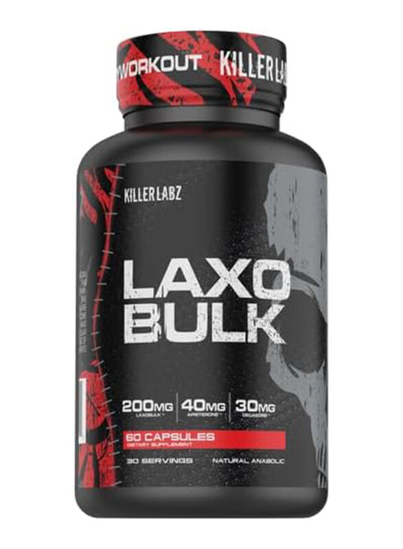 

Killer Labz Laxo Bulk Natural Anabolic Capsules Fat Burner, 60 Capsules, Unflavoured