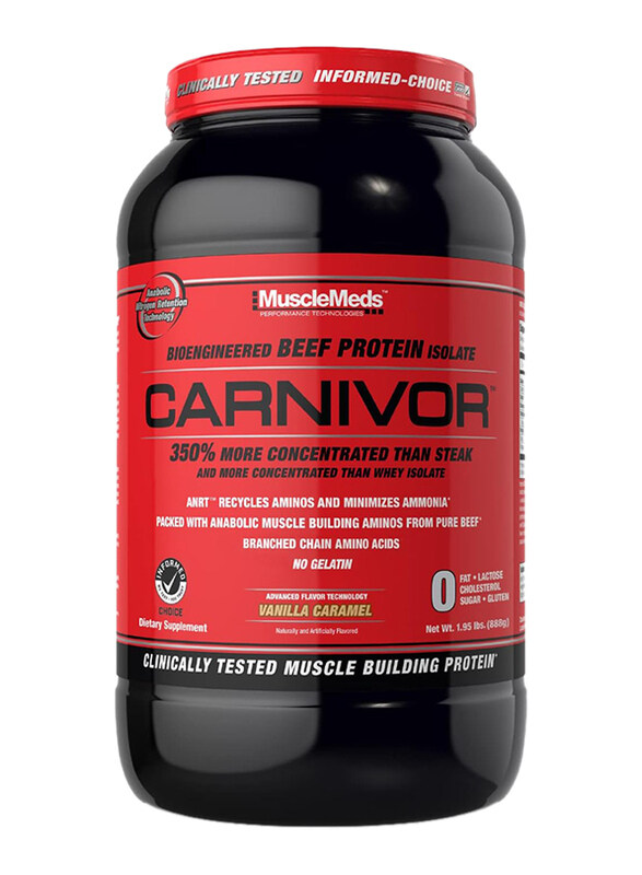 

MuscleMeds Carnivor Beef Isolate Protein Powder, 28 Servings, Vanilla Caramel