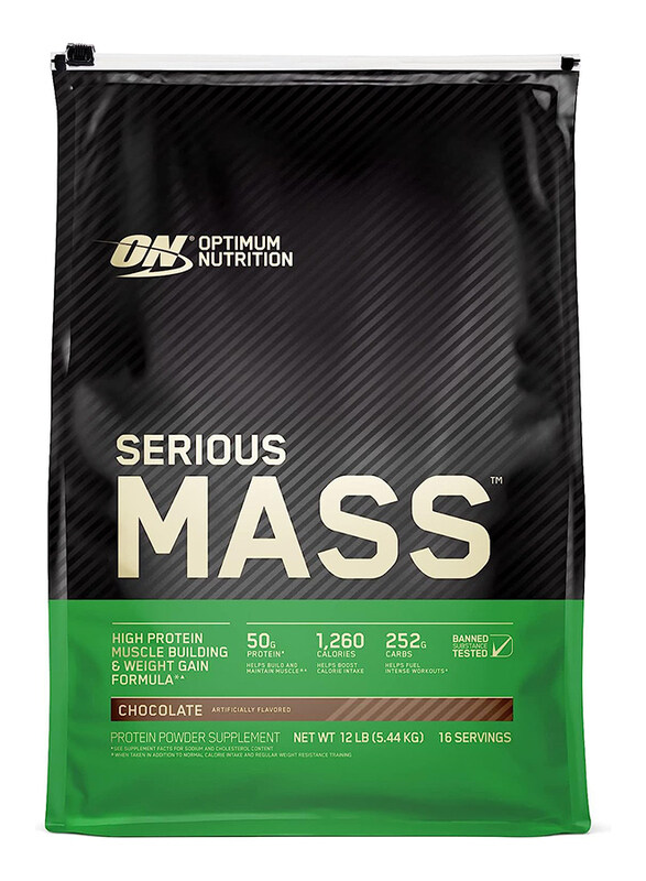 

Optimum Nutrition Serious Mass Protein Powder, 5.44 Kg, Chocolate