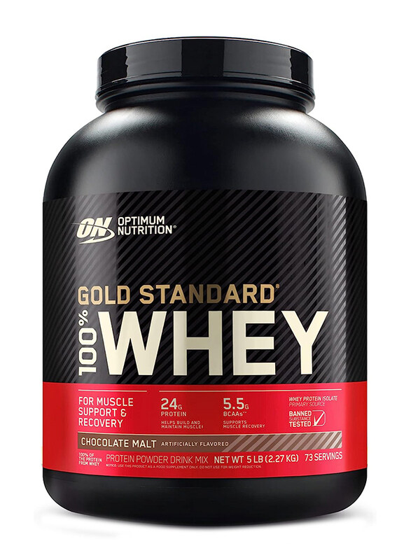 

Optimum Nutrition Gold Standard 100% Whey Protein Powder, 2.27 Kg, Chocolate Malt