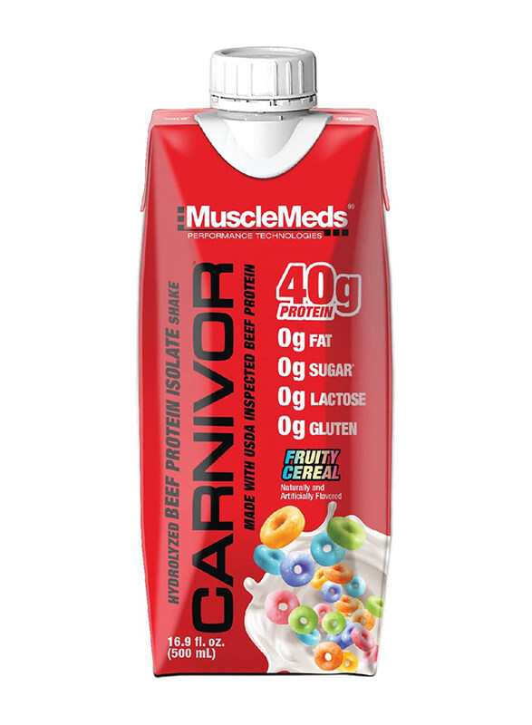 

MuscleMeds Carnivor Ready to Drink Protein, 500ml, Fruity Cereal