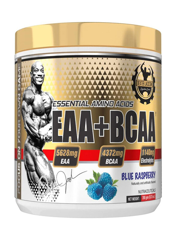 

Dexter Jackson Essential Amino Acids EAA + BCAA, 300gm, Blue Raspberry