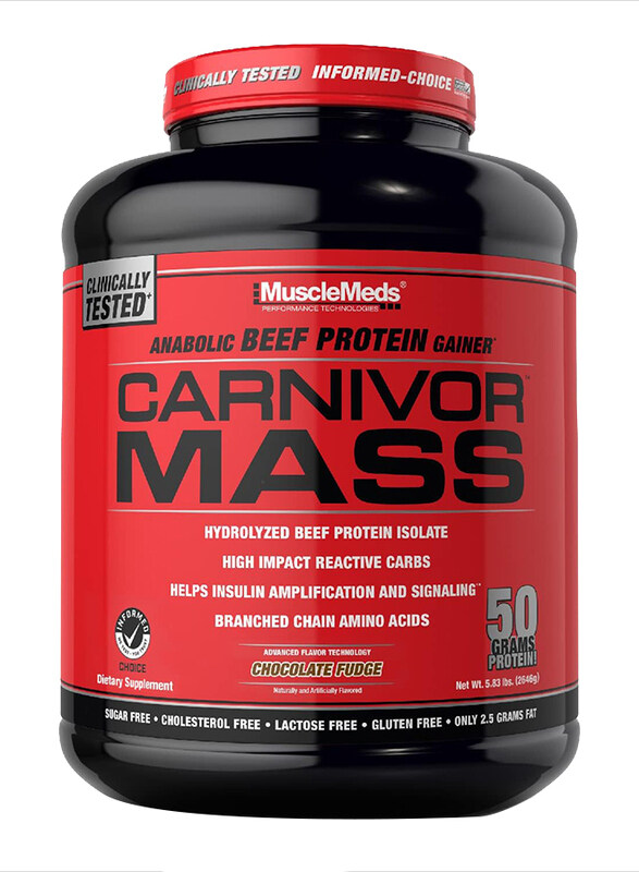 

MuscleMeds Carnivor Mass Protein Powder, 6 Lbs, Chocolate Fudge