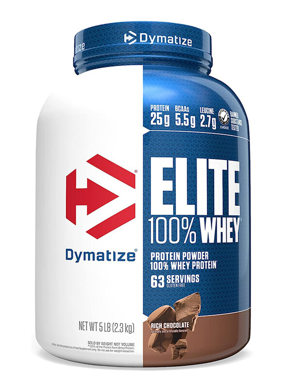 

Dymatize Elite 100% Whey Protein Powder, 2.3 Kg, Chocolate