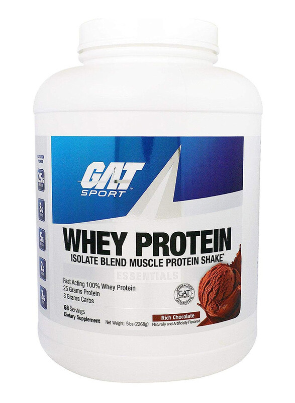 

Gat Sport Whey Proteinx Dietary Supplement, 5 Lbs, 68 Servings, Rich Chocolate