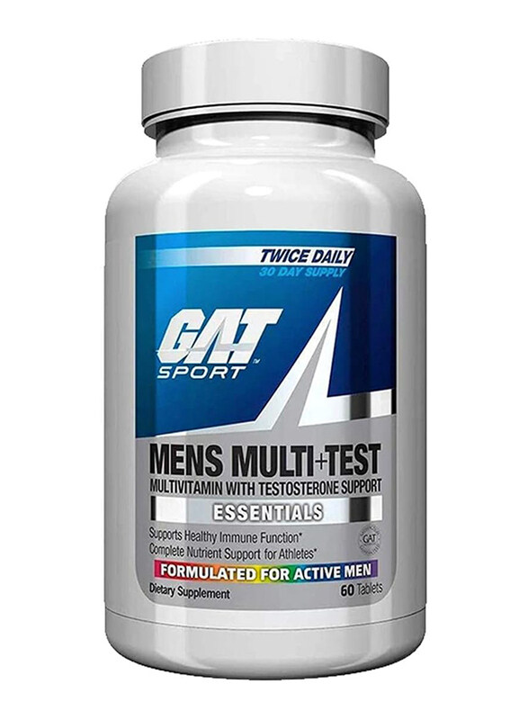 

Gat Sport Men's Multivitamin + Test Dietary Supplement, 60 Tablets, Plain