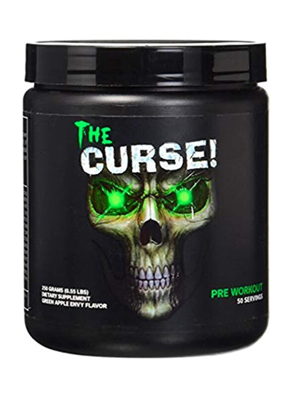 

Cobra Labs The Curse Pre-Workout Dietary Supplement, 50 Servings, 250gm, Green Apple Envy