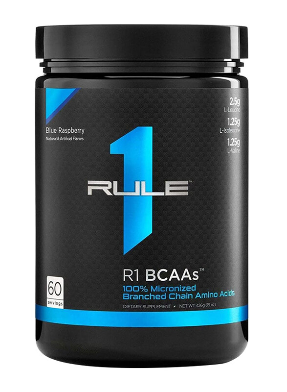 

Rule1 R1 BCAA Dietary Supplement, 426gm, Blue Raspberry