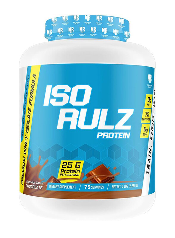 

Muscle Rulz Iso Rulz Protein Premium Whey Isolate Formula, 2.3 Kg, Chocolate