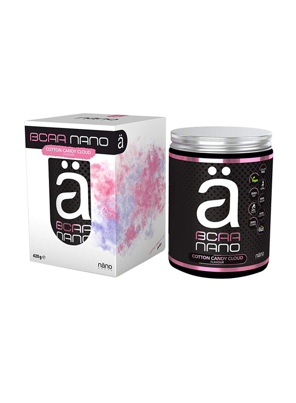 

Nano Supps Bcaa Nano Protein Powder, 420gm, Cotton Candy Cloud