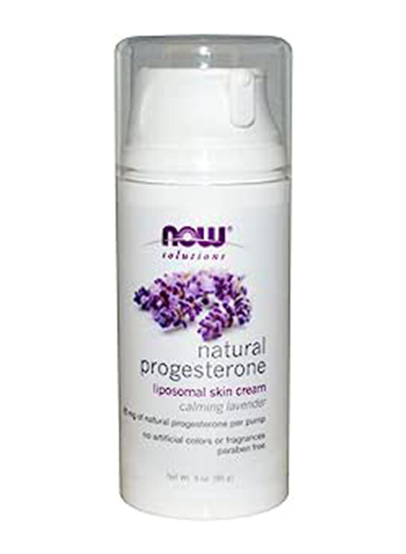 

Now Foods Natural Progesterone Liposomal Calming Lavender Skin Cream, 85gm