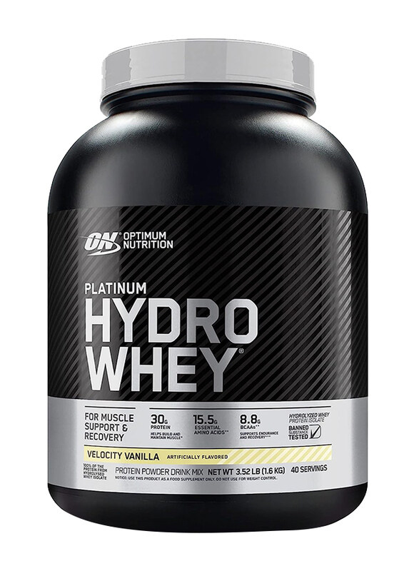 

Optimum Nutrition Platinum Hydrowhey Protein Powder, 1.6 Kg, Velocity Vanilla