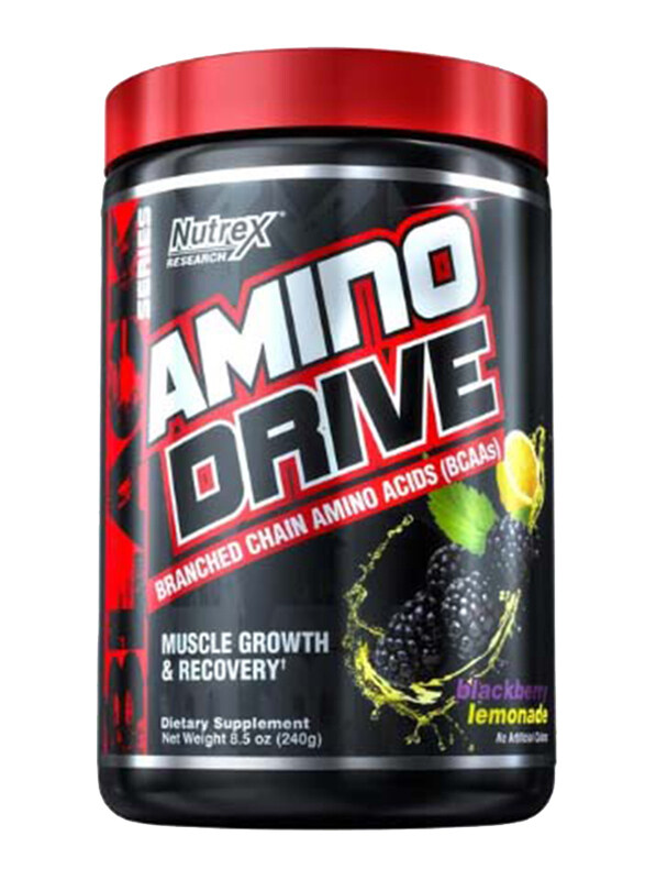 

Nutrex Research Amino Drive Dietary Supplement, 30 Servings, 240 gm, Blackberry Lemonade