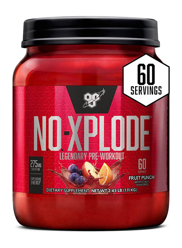

BSN No Xplode Legendary Pre Workout Supplement with Creatine & Beta-Alanine Dietary Supplement, 2.45 Lbs, 60 Servings, Fruit Punch