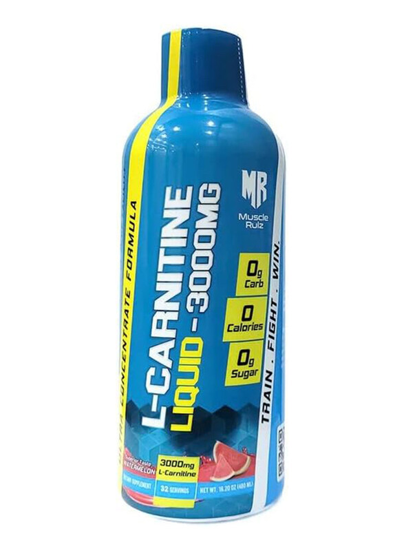 

Muscle Rulz 3000mg L-Carnitine Liquid Supplement, 32 Servings, Watermelon
