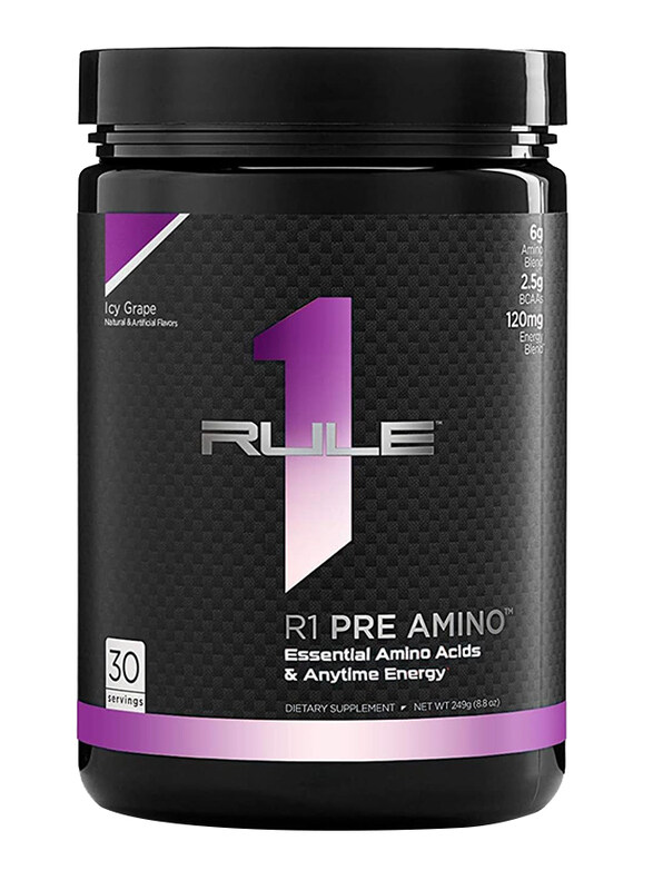 

Rule1 Protein Pre Amino Powder, 30 Servings, Icy Grape