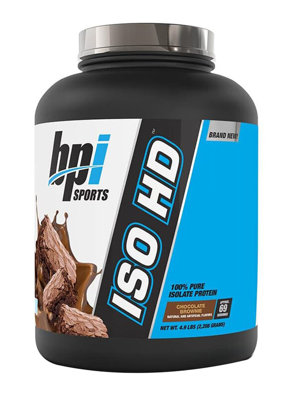 

BPI Sports Iso Hd 100% Whey Protein Isolates Supplement, 4.9Lbs, 69 Servings, Chocolate Brownie