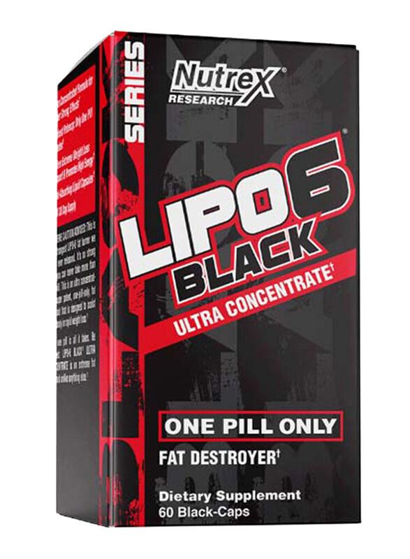 

Nutrex Research Lipo 6 Black Ultra Concentrated Liquid Capsule, 60 Capsules