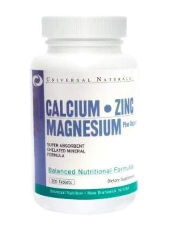 

Universal Naturals Calcium Zinc & Magnesium Plus Copper Tablets, 100 Tablets, Unflavoured