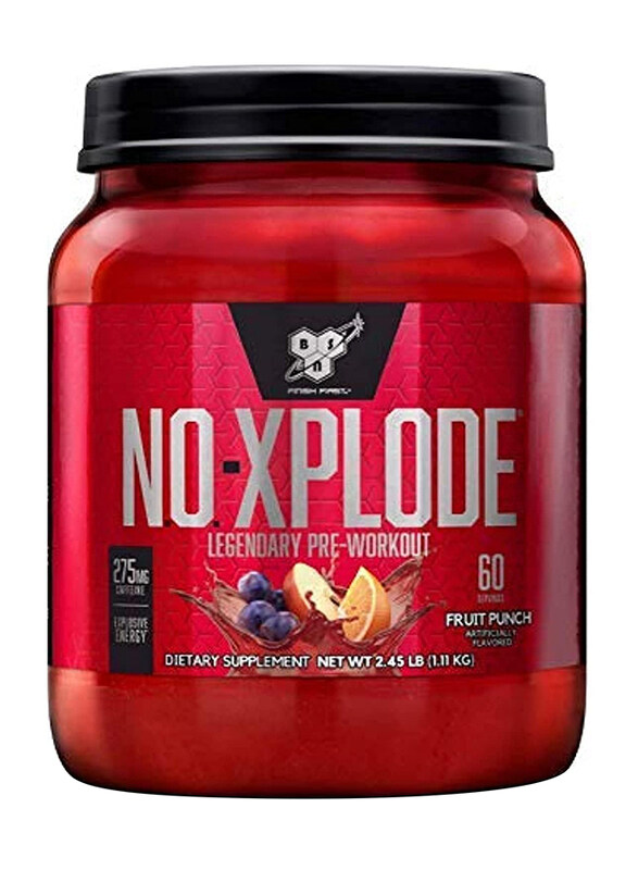 

BSN No Xplode 2.0 Legendary Pre Workout Dietary Supplement, 2.48 Lbs, 60 Servings, Fruit Punch