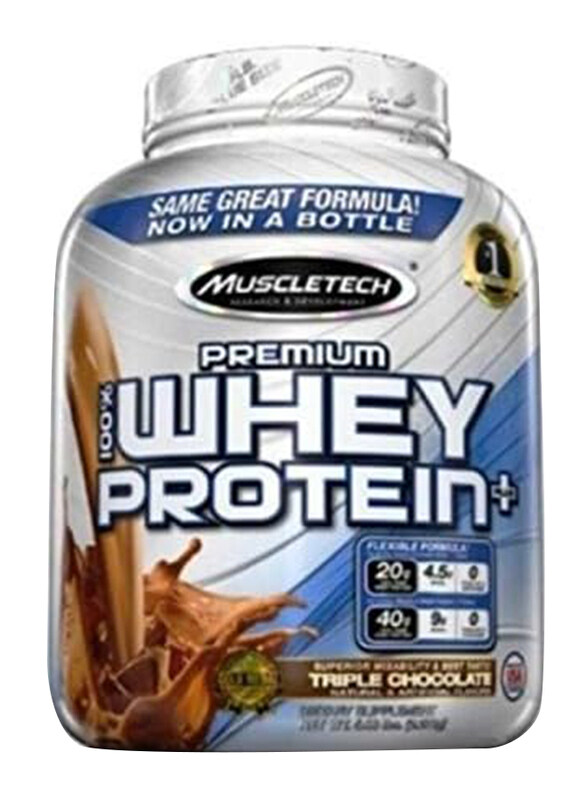 

Muscletech Premium 100% Whey Protein Plus, 5Lbs, Triple Chocolate